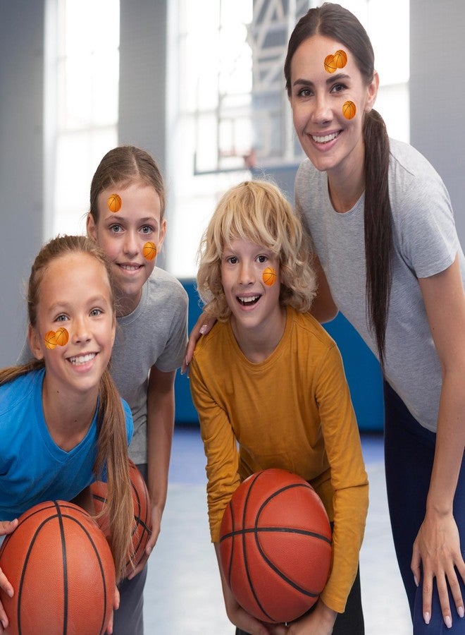 وولاين مجموعة ملصقات كرة السلة من والين، 1000 قطعة، ملصقات ورقية ذاتية اللصق بتصميم كرة رياضية، ملصقات دائرية مزخرفة، مثالية لأعياد الميلاد، ومستلزمات الحفلات المدرسية والفصول الدراسية. - Image 5